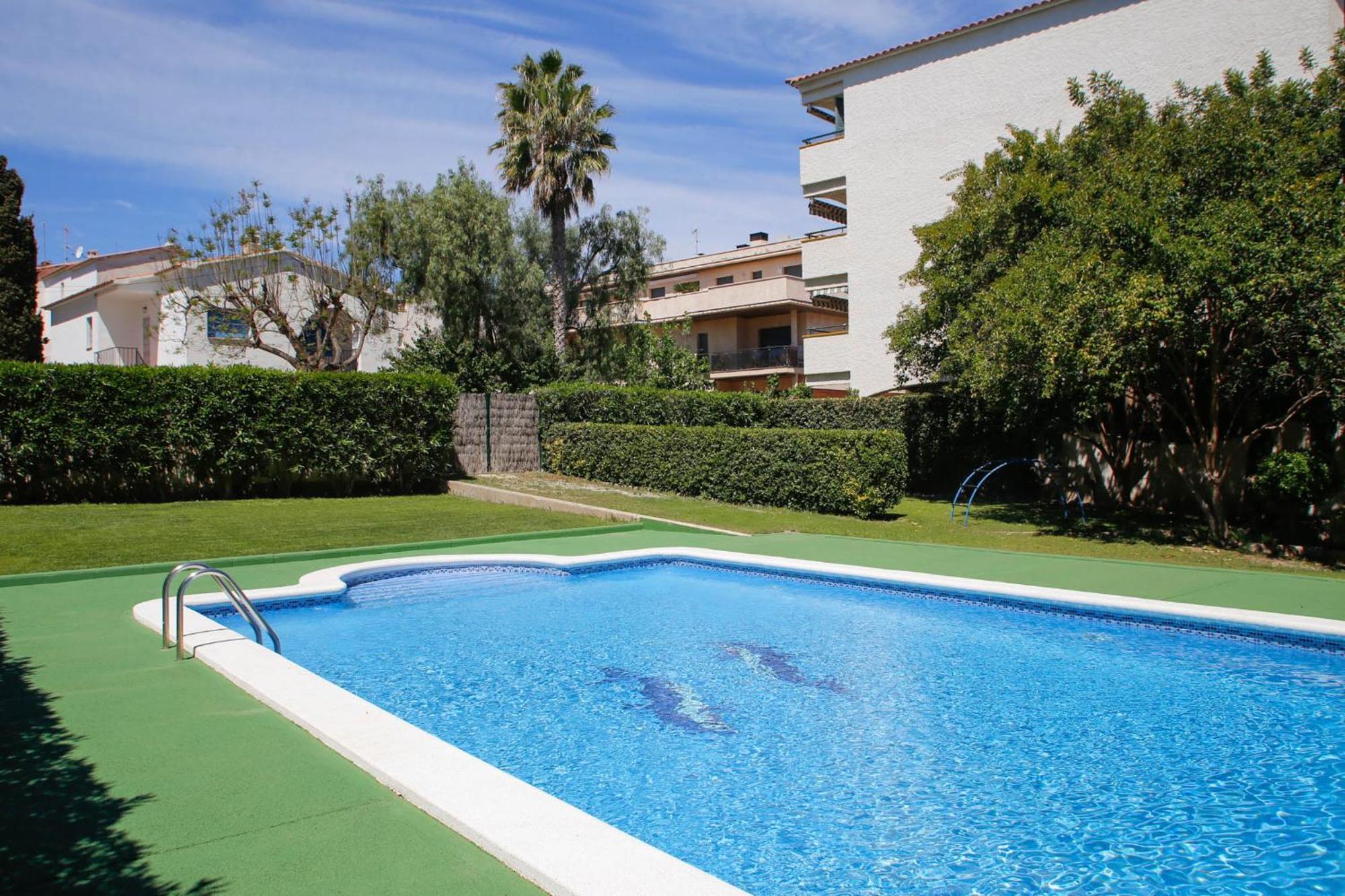 Apartament At044 Cerca De La Playa, Con Piscina Y Airco Torredembarra Zewnętrze zdjęcie